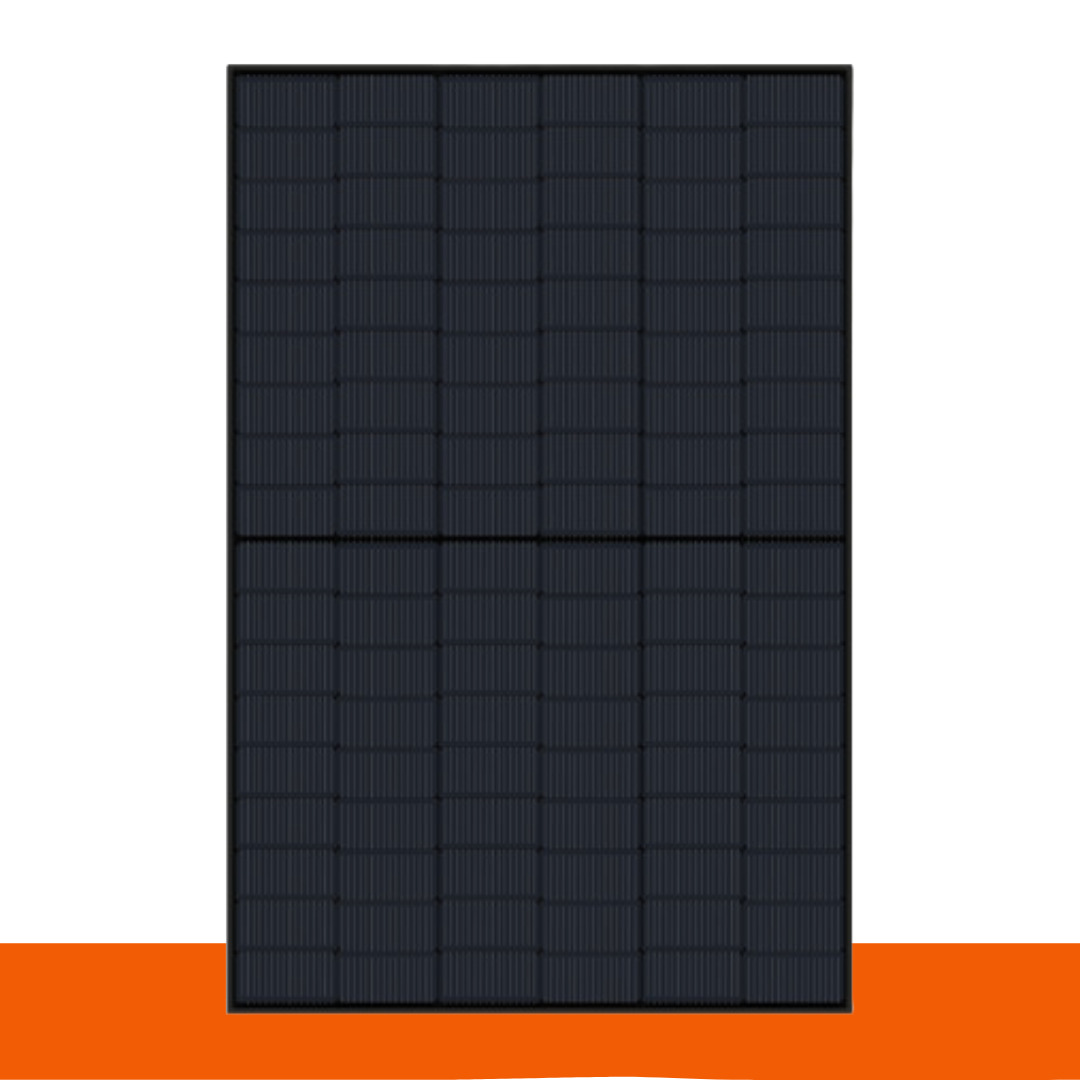 Solarmodul 450 Wp, 2x2 mm Doppelglas-Modul, fullblack, schwarzer Keramikdruck, TOPCON